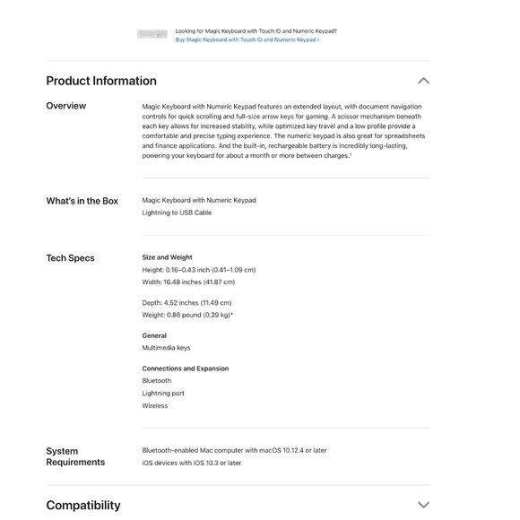 Apple Magic Keyboard - BRAND NEW - Picture 3 of 11